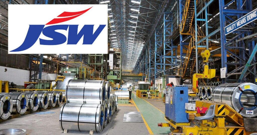 JSW steel share price